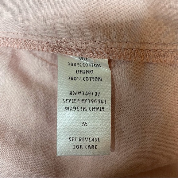 HYFVE Pink Striped Print Short Sleeve Waist Tie Dress. - Picture 9 of 10